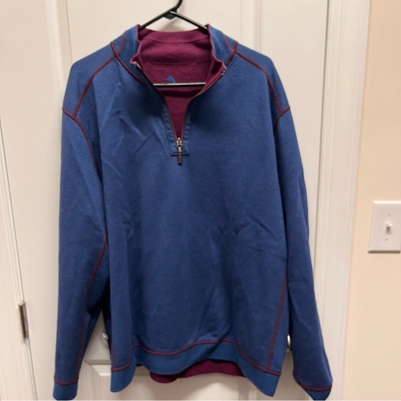 Tommy Bahama Flip Side Reversible Mock Collar Sweater XXL NWT - Picture 5 of 13